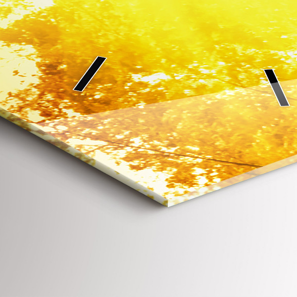 Zegar szklany pionowy Spokojna natura