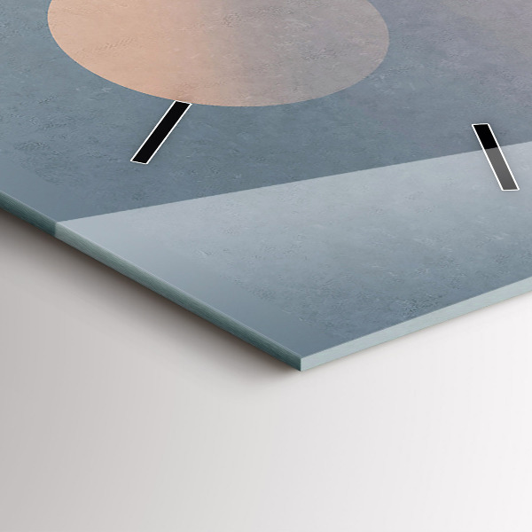 Zegar szklany pionowy Astronauci Mleczna Droga