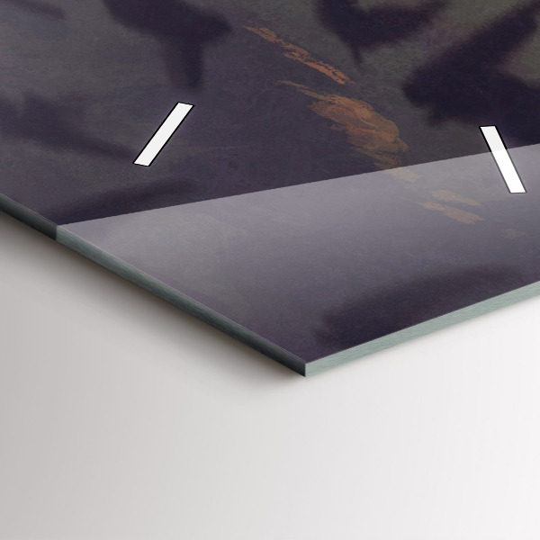 Zegar szklany pionowy Koncert na plaży