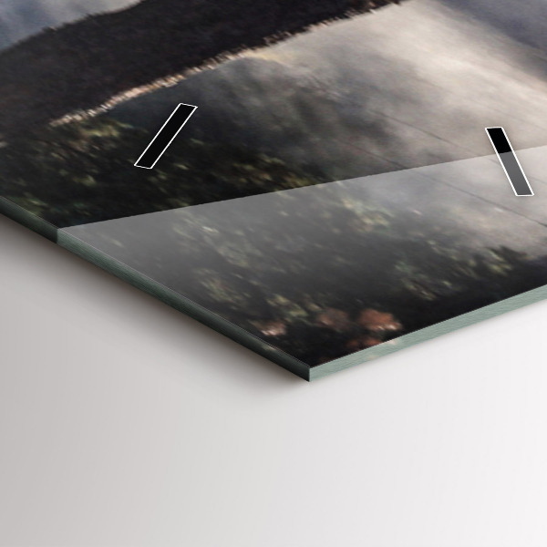 Zegar szklany pionowy Stado rozpędzonych koni