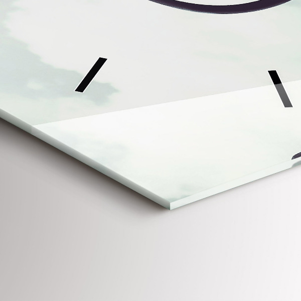 Zegar szklany pionowy Zebra – Abstrakcja