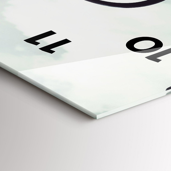 Zegar szklany pionowy Zebra – Abstrakcja