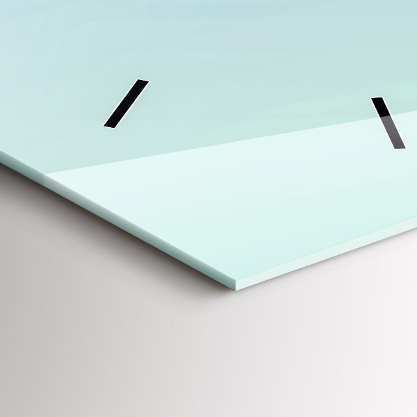 Zegar szklany pionowy Geometryczne figury