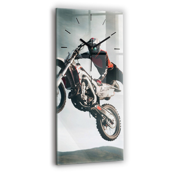Zegar szklany pionowy Motorowy Styl Adrenalina
