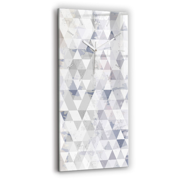 Zegar szklany pionowy Wzór geometryczny