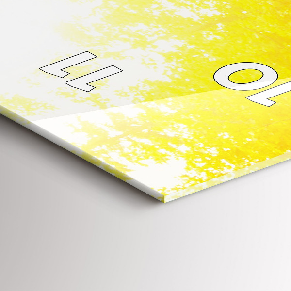 Zegar szklany pionowy Widok na wodospad