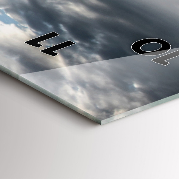 Zegar szklany pionowy Gondola w Wenecji