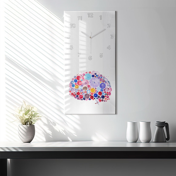 Zegar szklany pionowy Kolorowa Abstrakcyjna ilustracja