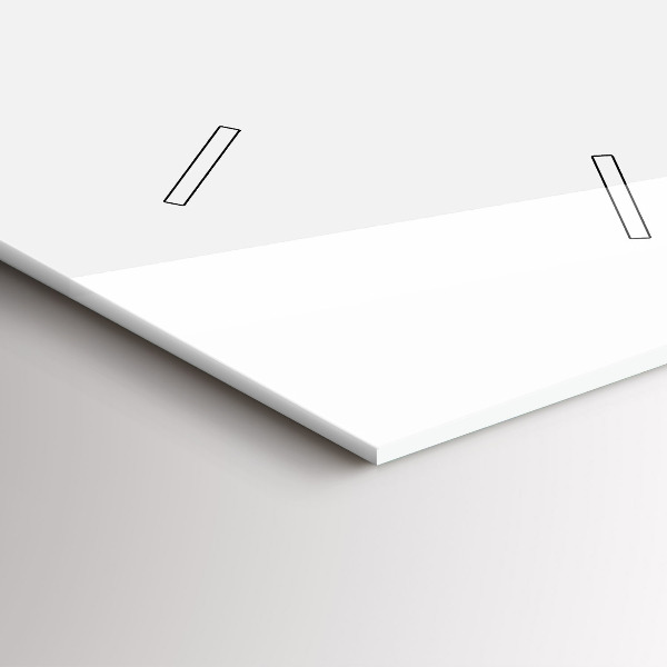 Zegar szklany pionowy Malowana mewa