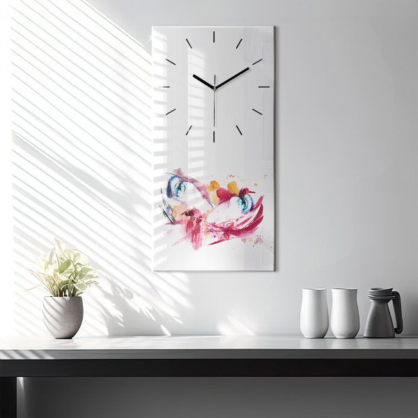 Zegar szklany pionowy Romantyczna para