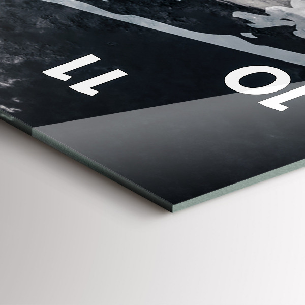 Zegar szklany pionowy Kobieta – akwarele