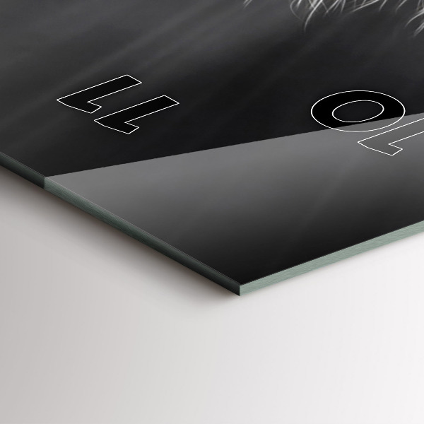 Zegar szklany pionowy Galopujący koń