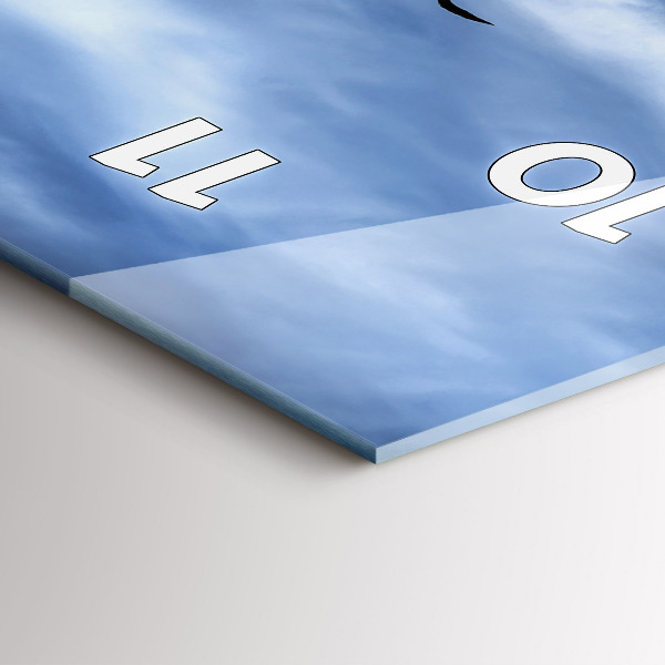 Zegar szklany pionowy Jezioro Zachód Słońca