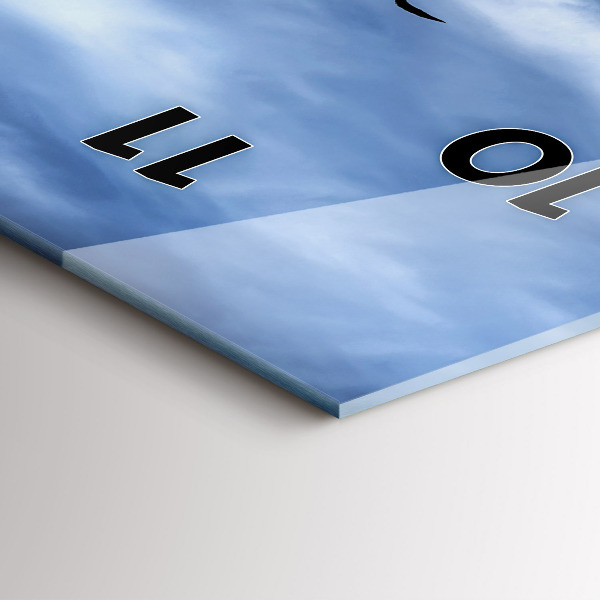 Zegar szklany pionowy Jezioro Zachód Słońca