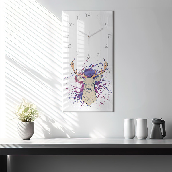 Zegar szklany pionowy Ilustracja wektorowa jelenia