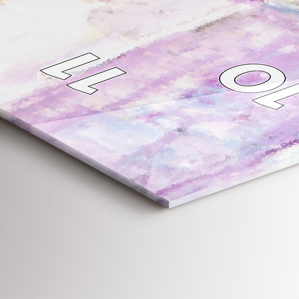 Zegar szklany pionowy Przygotowanie baletnicy