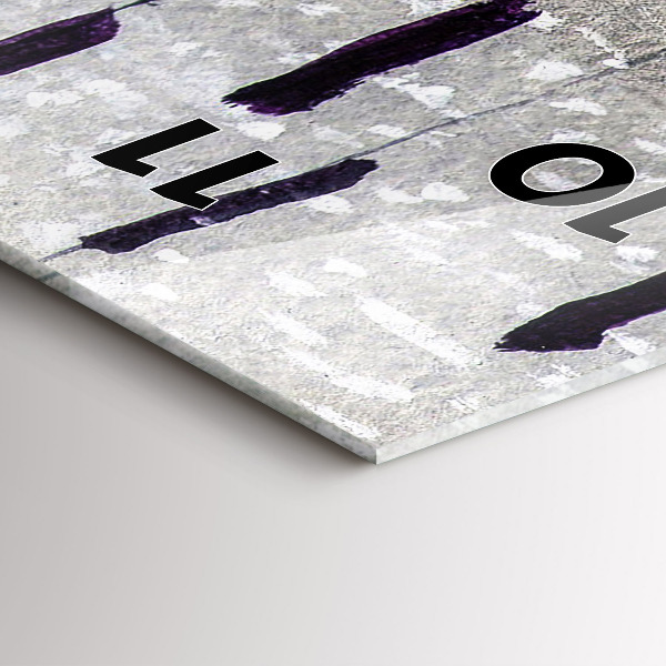 Zegar szklany pionowy Żurawie w trzcinie