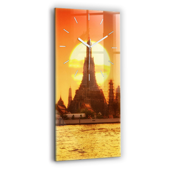 Zegar szklany pionowy Wat arun Bangkok Tajlandia