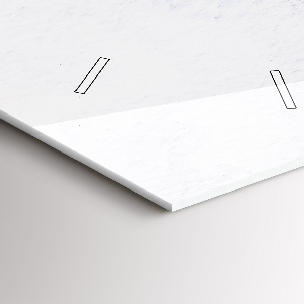 Zegar szklany pionowy Lecące ptaki