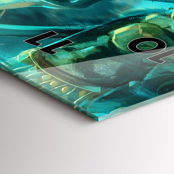 Zegar szklany pionowy Dzieci w lesie