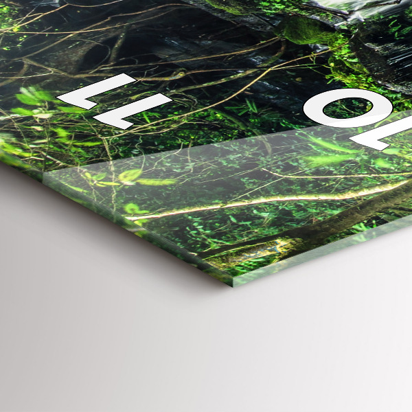 Zegar szklany pionowy Wodospad Tajlandia