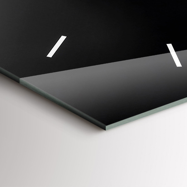 Zegar szklany pionowy Kwiat orchidei na wodzie