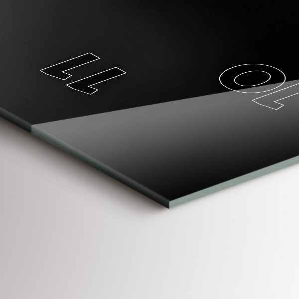 Zegar szklany pionowy Kwiat orchidei na wodzie