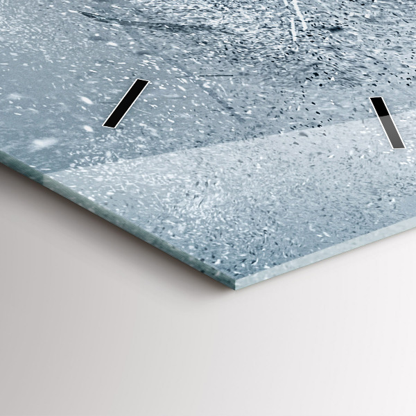 Zegar szklany pionowy Biegnący człowiek