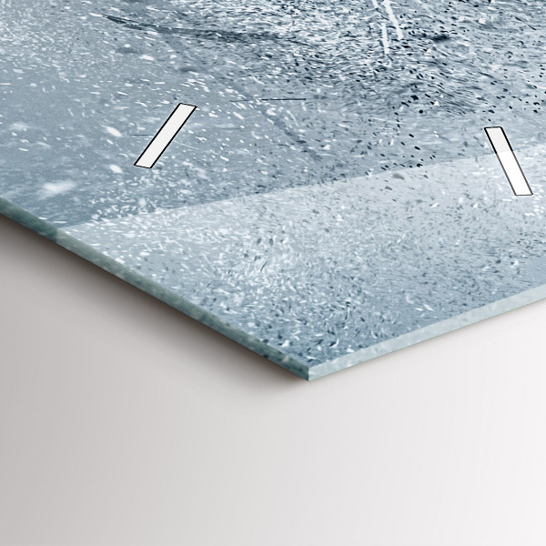 Zegar szklany pionowy Biegnący człowiek