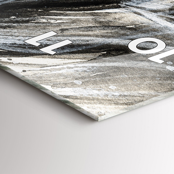 Zegar szklany pionowy Malowany portret