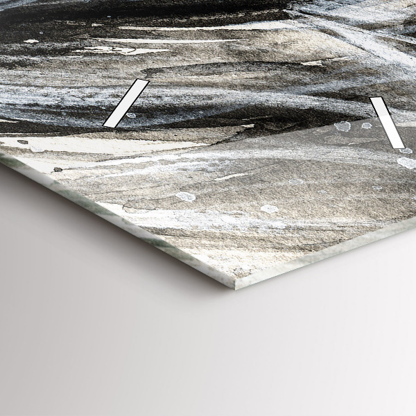 Zegar szklany pionowy Malowany portret