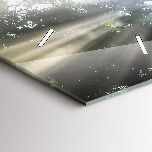 Zegar szklany pionowy Słoń w dżungli