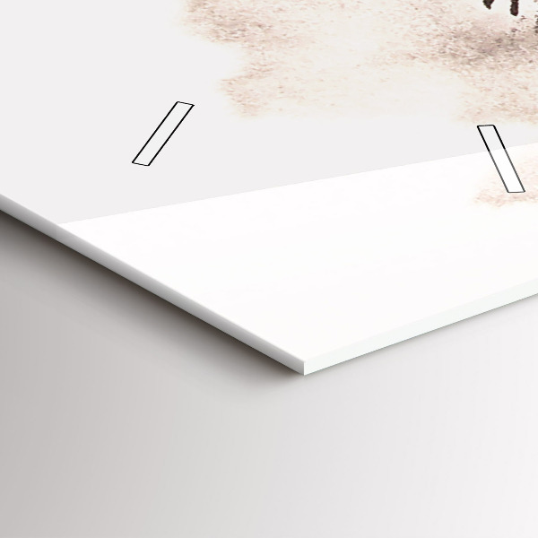 Zegar szklany pionowy Galopujące konie