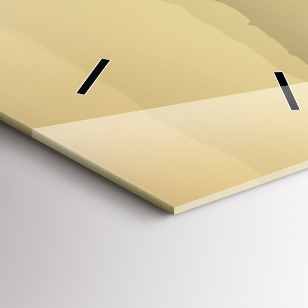 Zegar szklany pionowy Mgliste górskie zbocza