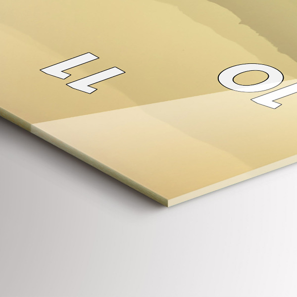 Zegar szklany pionowy Mgliste górskie zbocza