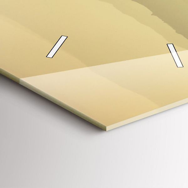 Zegar szklany pionowy Mgliste górskie zbocza