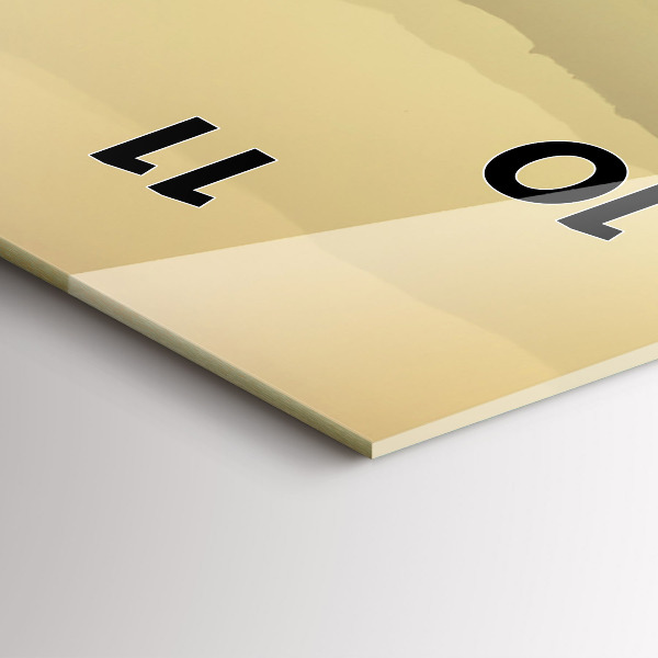 Zegar szklany pionowy Mgliste górskie zbocza