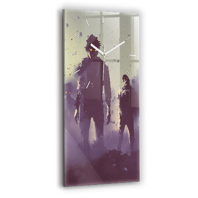 Zegar ścienny pionowy Zombie w nocy – halloween