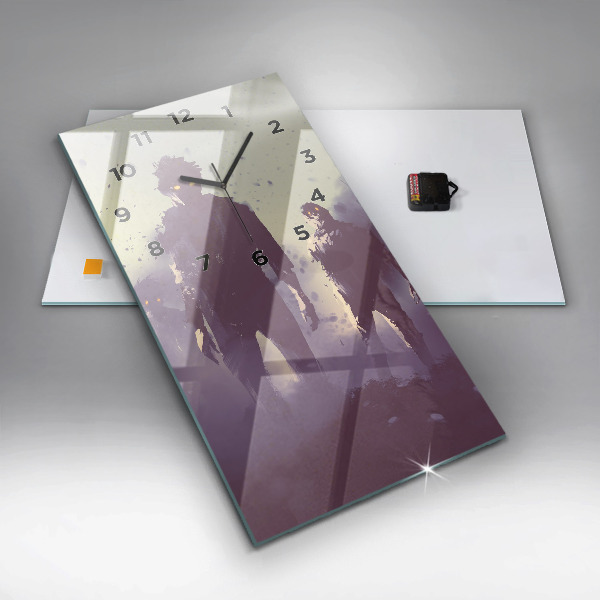 Zegar ścienny pionowy Zombie w nocy – halloween