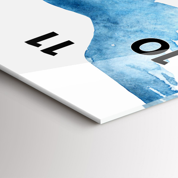 Zegar ścienny pionowy Latające błękitne ptaki