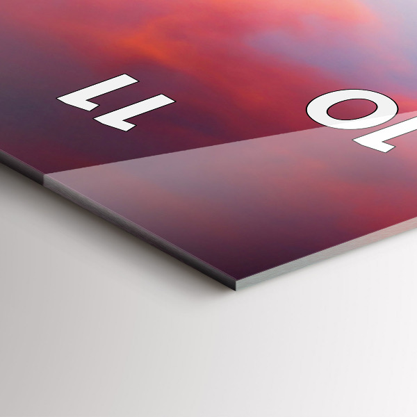 Zegar ścienny pionowy Stellisee Matterhorn jezioro