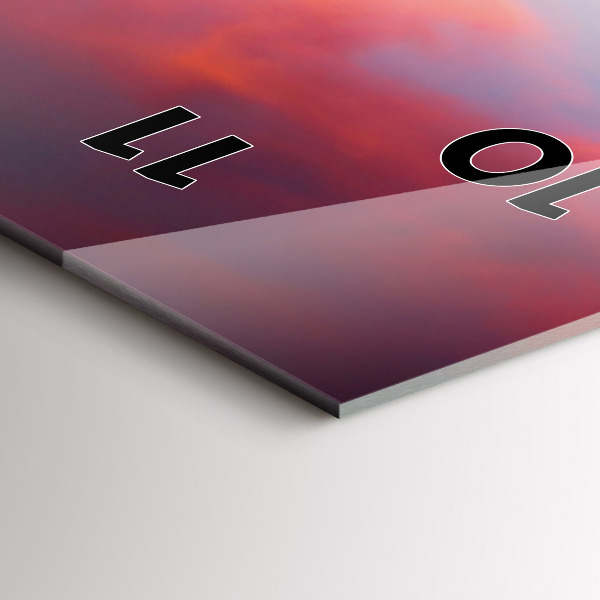 Zegar ścienny pionowy Stellisee Matterhorn jezioro