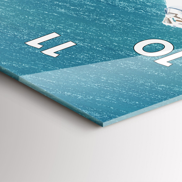 Zegar ścienny pionowy Wyspa serce