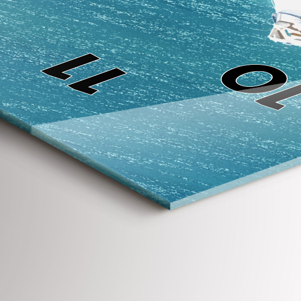 Zegar ścienny pionowy Wyspa serce