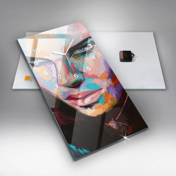 Zegar ścienny pionowy Portret kobiety