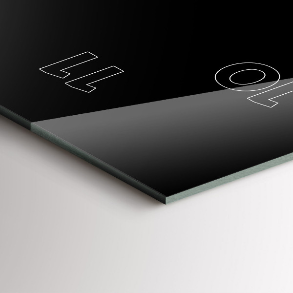 Zegar ścienny pionowy Kolorowe pióra ptaka