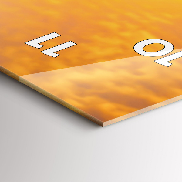 Zegar ścienny pionowy Zakochane łabędzie