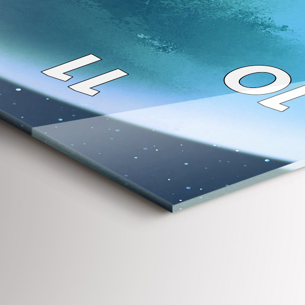 Zegar ścienny pionowy Człowiek na księżycu