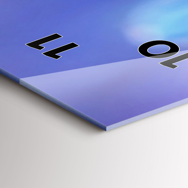 Zegar ścienny pionowy Motyl na trawie