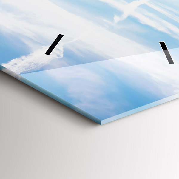 Zegar ścienny pionowy Łąka Lawenda